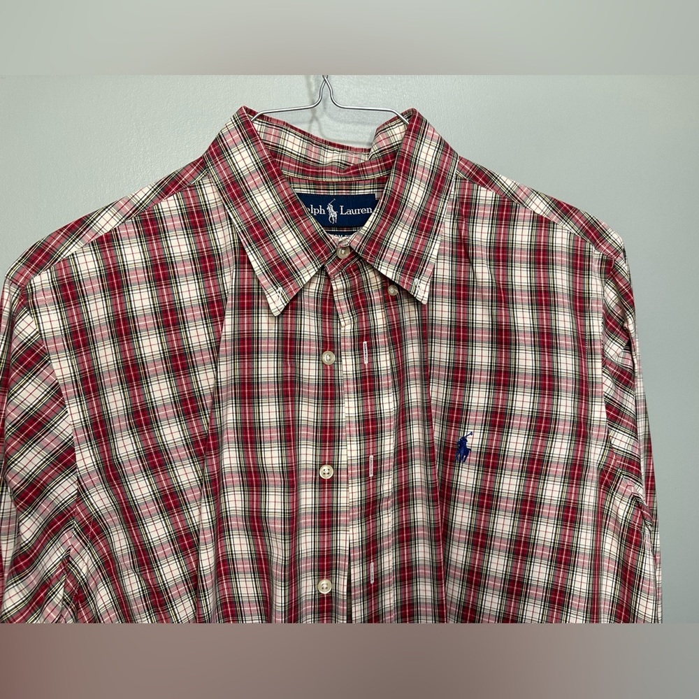 Ralph Lauren Red Plaid Men's Shirt